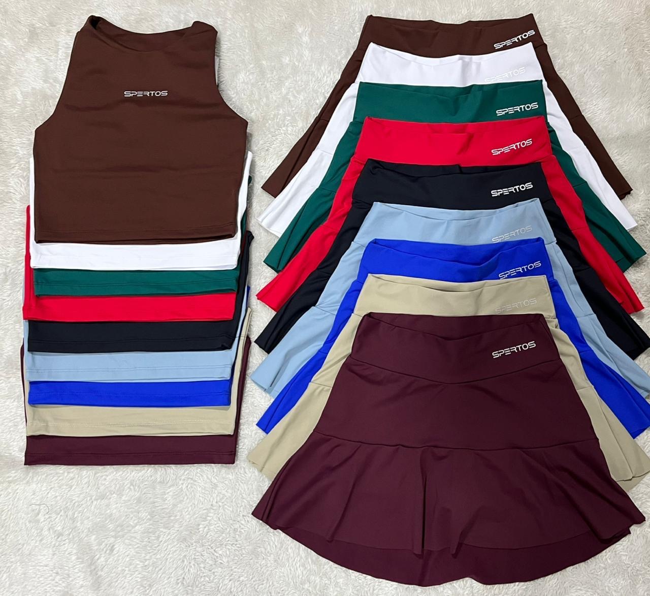 Conjunto short saia infantil 