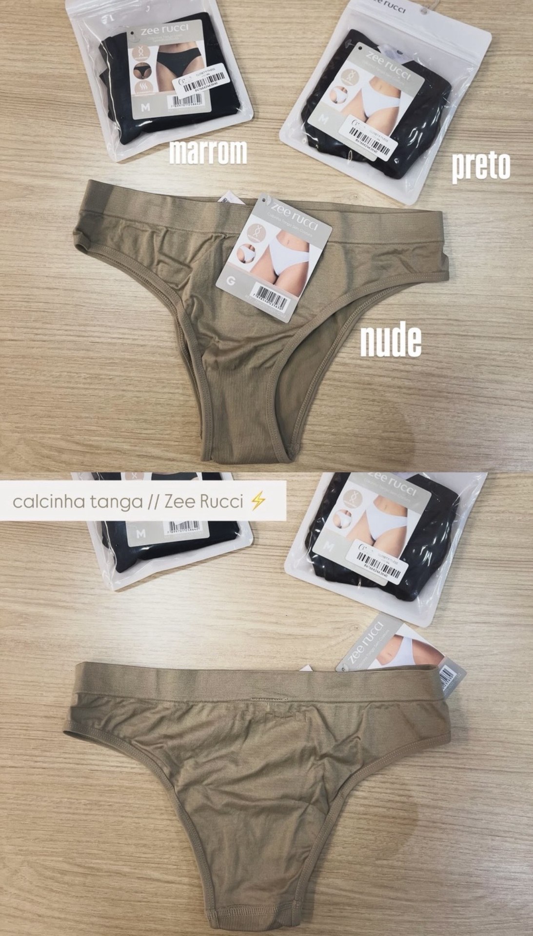 Calcinha tanga Zee Rucci