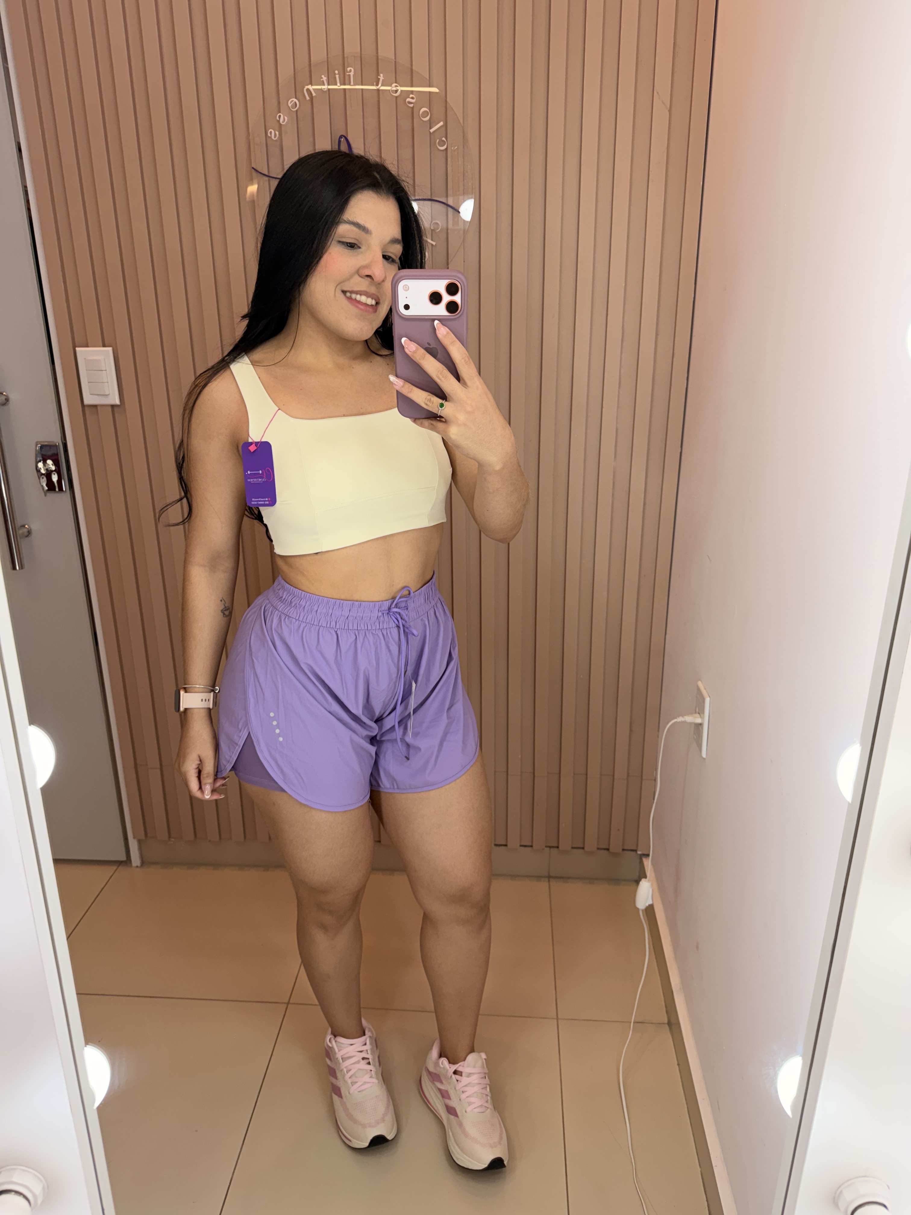 Short duplo importado c/ bolsos