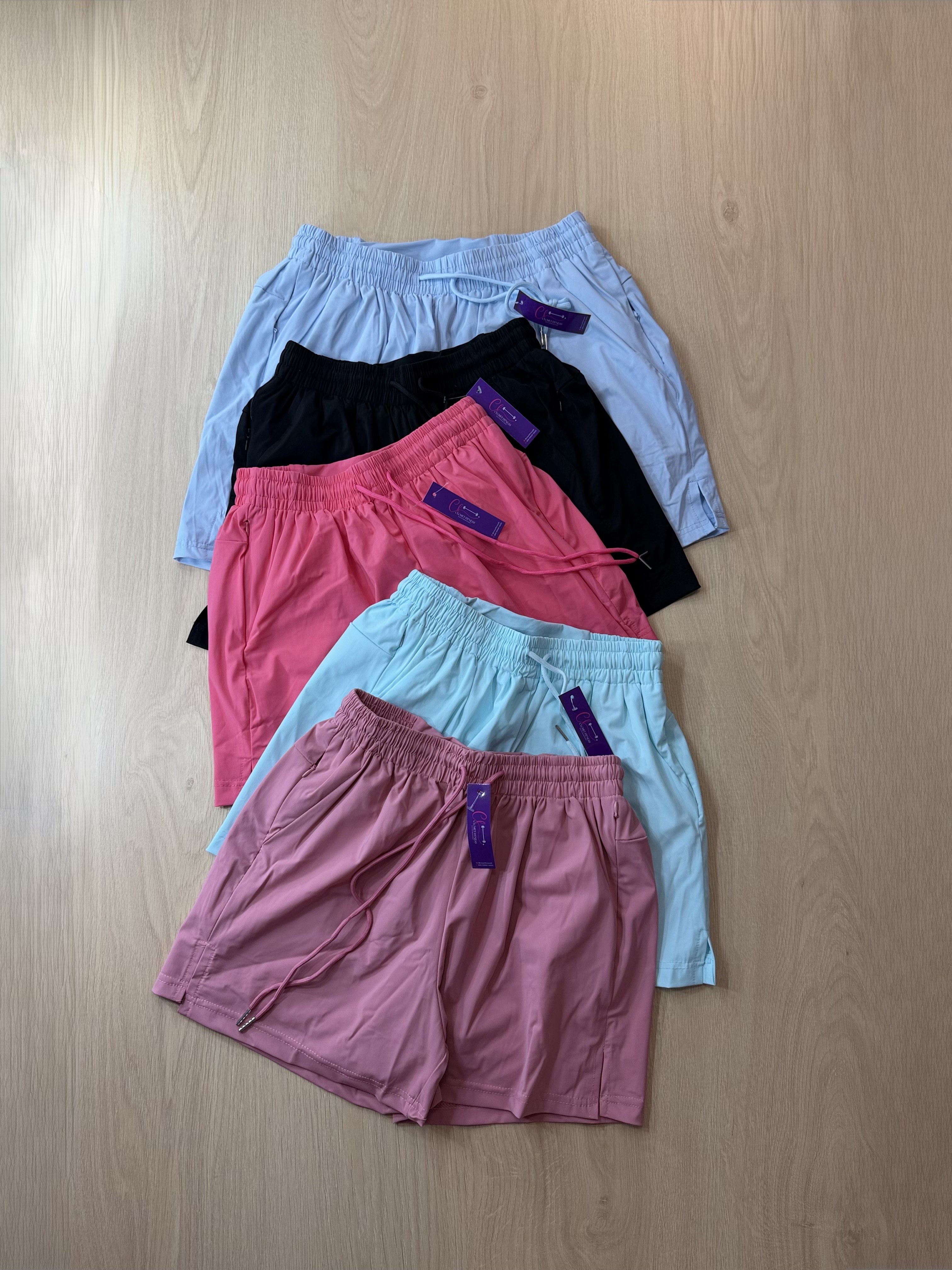 Short duplo importado c/ bolsos